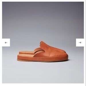 FEIT Tan Leather Mules